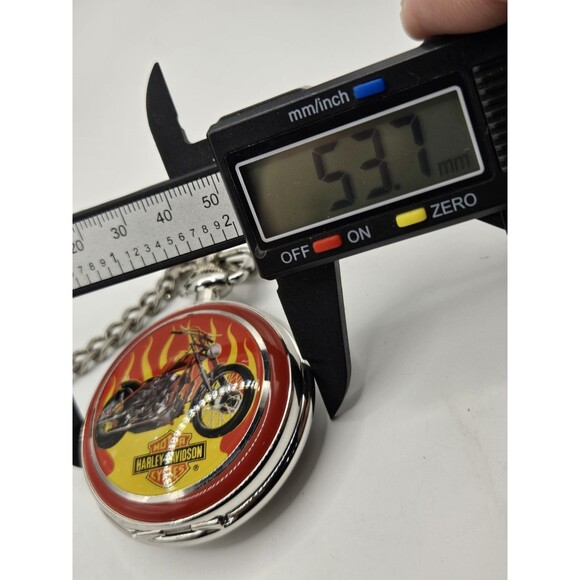 Men's Pocket Watch FRANKLIN MINT "Harley-Davidson". Billy Bike - Picture 4 of 12
